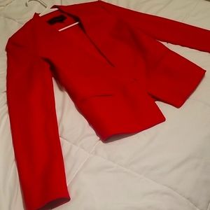 Banana republic red blazer